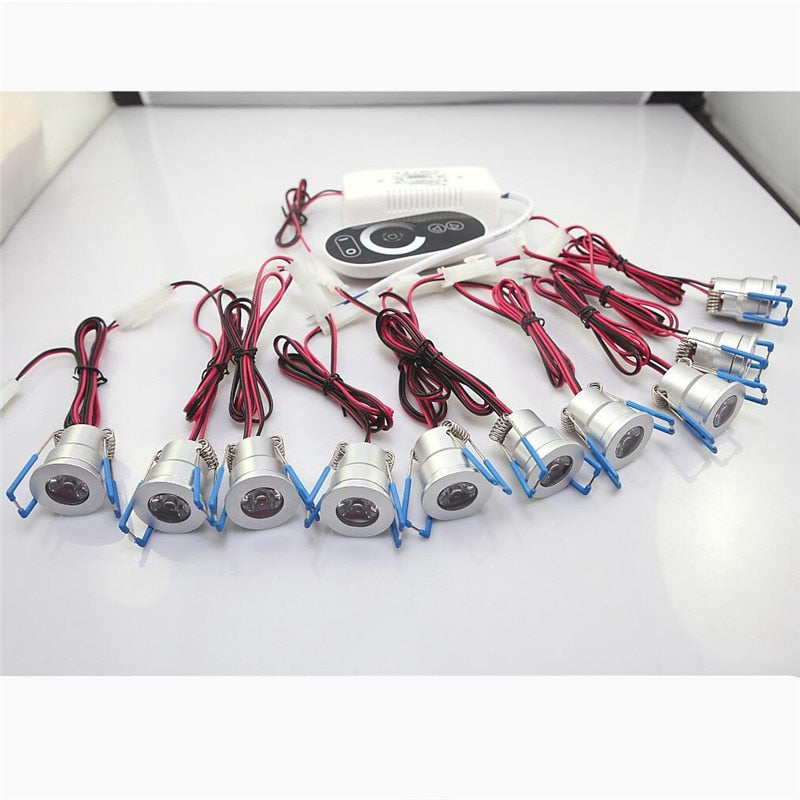 3W LED Downlights LED Down Light Spotlight AC85-265V Include Dimming Driver Touch Dimmer Aluminum