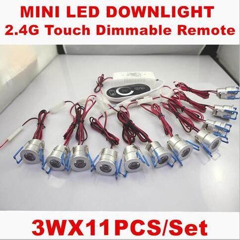 3W LED Downlights LED Down Light Spotlight AC85-265V Include Dimming Driver Touch Dimmer Aluminum