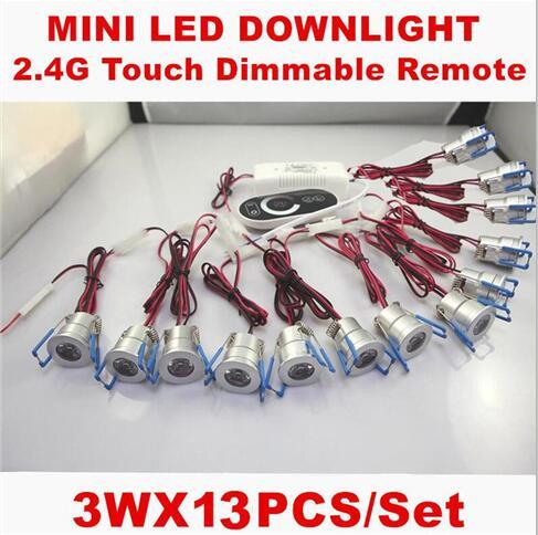 3W LED Downlights LED Down Light Spotlight AC85-265V Include Dimming Driver Touch Dimmer Aluminum