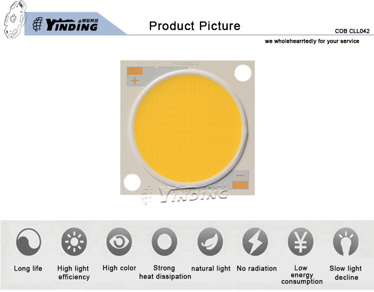 CITIZEN CLL042 ceramics COB 90W high power Light Emitting Diode 4000K Neutral white light LED CRI 90 Ra Downlight source