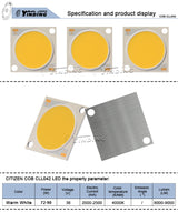 CITIZEN CLL042 ceramics COB 90W high power Light Emitting Diode 4000K Neutral white light LED CRI 90 Ra Downlight source