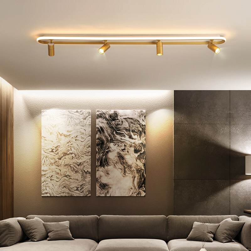 Modern Led Ceiling Lights For Living Room Bedroom Study Wardrobe Commercial Place Clothing Store Home Deco ceiling Lamp Black