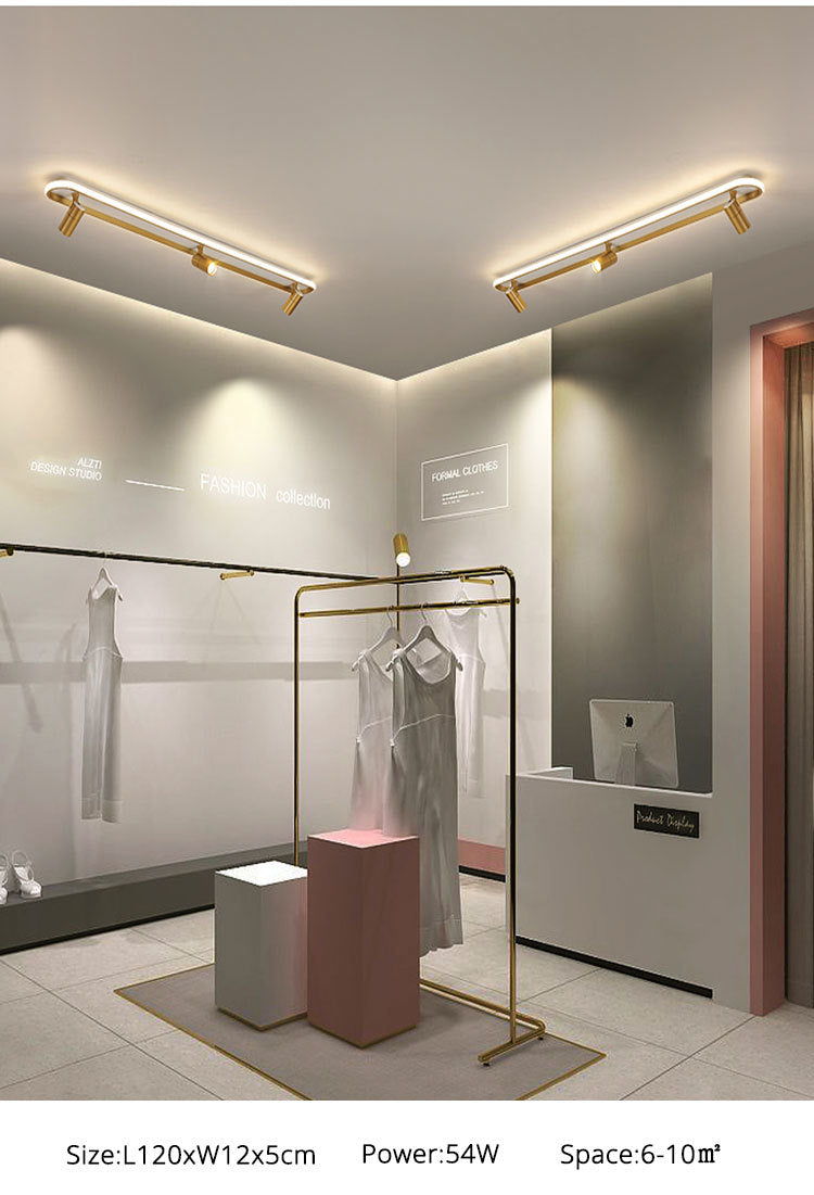 Modern Led Ceiling Lights For Living Room Bedroom Study Wardrobe Commercial Place Clothing Store Home Deco ceiling Lamp Black