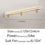 Modern Led Ceiling Lights For Living Room Bedroom Study Wardrobe Commercial Place Clothing Store Home Deco ceiling Lamp Black