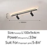 Modern Led Ceiling Lights For Living Room Bedroom Study Wardrobe Commercial Place Clothing Store Home Deco ceiling Lamp Black