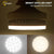 8PCS 5/7/9/12/15/18W GX53 LED Downlight Round lamp light super bright led bulb GX 53 110v 220v 240v Ceiling Down light Spotlight