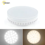 8PCS 5/7/9/12/15/18W GX53 LED Downlight Round lamp light super bright led bulb GX 53 110v 220v 240v Ceiling Down light Spotlight