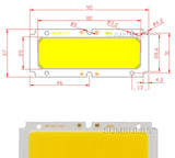 LED Bulb Light Source for DIY Floodlight Downlights DC 36V 40V 92x42MM 30W COB Ultra LED Bright Chip On Board Lamp Lighting 92MM
