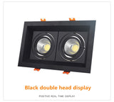 Super bright square dimmable LED downlight, COB, 10w, 20w, 30w, decorative LED spotlight, ceiling light, AC85-265v,