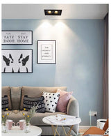 Super bright square dimmable LED downlight, COB, 10w, 20w, 30w, decorative LED spotlight, ceiling light, AC85-265v,