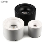 Surface Mounted Ceiling Downlight 9W 18W 24W 30W AC85-265V lamp COB Led downlights Indoor Ceiling Spot light +led driver