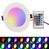 Promotion 5W 10W LED RGB bulb AC85~265V LED RGB DownLight LED Ceiling Lamp 16Colors + Remote Controller Best Limited Offer
