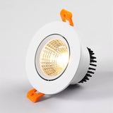 Dimmable Round Recessed COB LED Downlights 5W 7W 9W 12W 15W LED Ceiling Spot Lights AC85~265V LED Ceiling Lamps Indoor Lighting White
