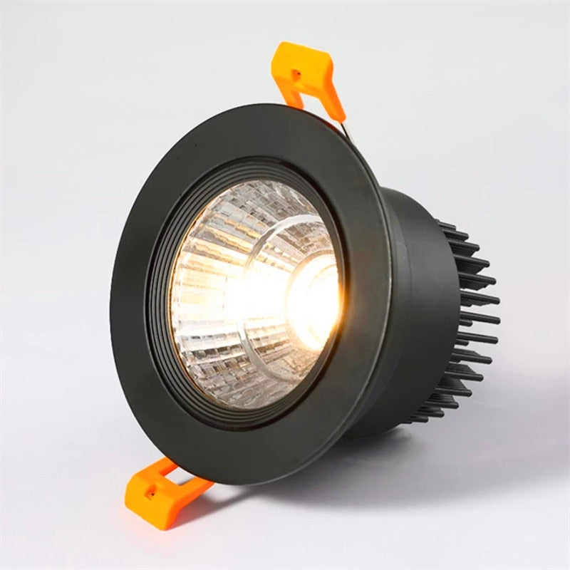 Dimmable Round Recessed COB LED Downlights 5W 7W 9W 12W 15W LED Ceiling Spot Lights AC85~265V LED Ceiling Lamps Indoor Lighting White