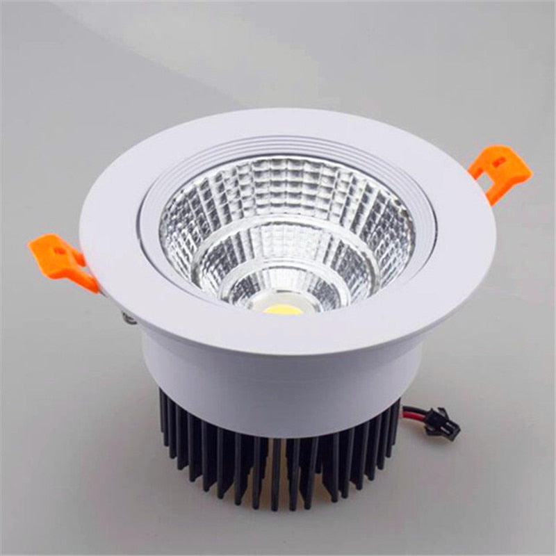 Dimmable Round Recessed COB LED Downlights 5W 7W 9W 12W 15W LED Ceiling Spot Lights AC85~265V LED Ceiling Lamps Indoor Lighting White