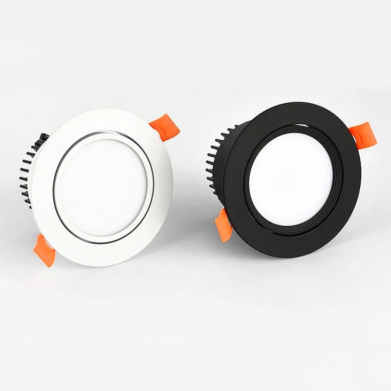 Recessed round Dimmable LED Downlights 5W 7W 9W 12W 15W 18W COB Ceiling Lamp Spot Lights AC110-220Vsitting room dining-room Lamp