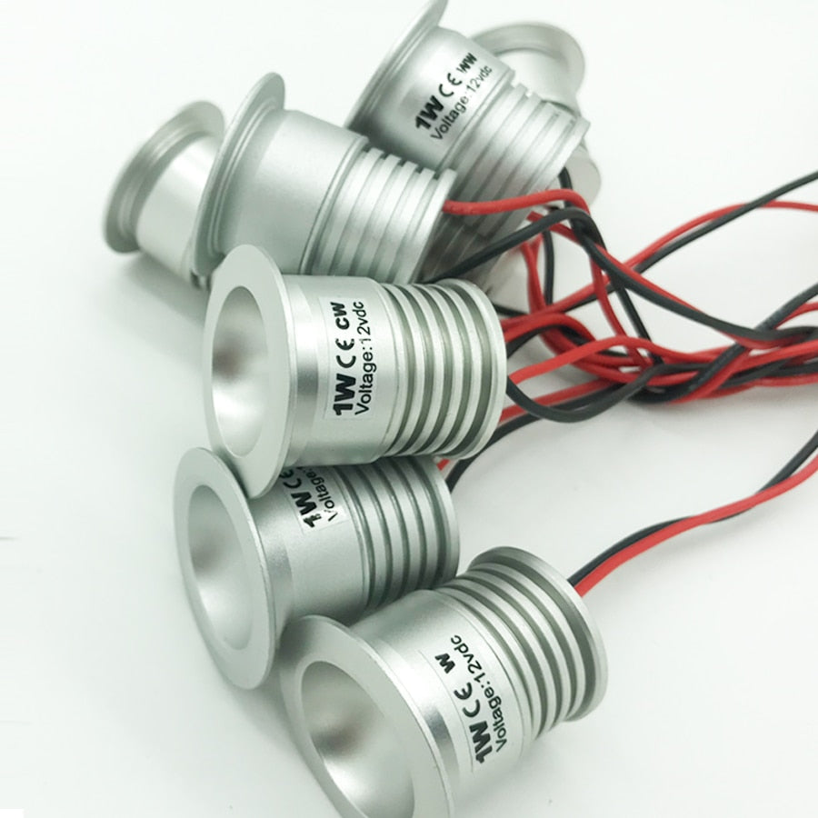 IP65 DC 12V Waterproof 1W Small Led Bulb Light 15mm 25mm 80Ra Cabinet Stair Outdoor Downlight Lamp Christmas Lighting