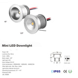 IP65 DC 12V Waterproof 1W Small Led Bulb Light 15mm 25mm 80Ra Cabinet Stair Outdoor Downlight Lamp Christmas Lighting