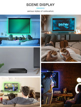 GLEDOPTO Smart Home Wall Mount Touch Panel 4-Zone Group Control 2.4G RF RGBCCT Wall Switch Compatible with Pro Series Product