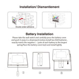 GLEDOPTO Smart Home Wall Mount Touch Panel 4-Zone Group Control 2.4G RF RGBCCT Wall Switch Compatible with Pro Series Product