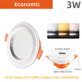 Kaguyahime LED Downlight 5w 3w LED Spot Light AC 220V 3000k 4500K 6000K Indoor Recessed Lamp Gold Silver Surface LED Spotlight