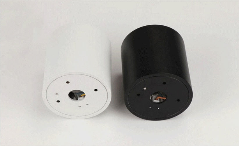 Adjustable LED Round Surface Mount Trim less Downlight GU10 Fixture Cylinder Ceiling Down Spot Light Bedroom Lamp GU10 Fitting