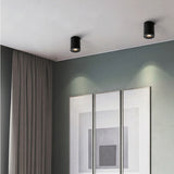 Adjustable LED Round Surface Mount Trim less Downlight GU10 Fixture Cylinder Ceiling Down Spot Light Bedroom Lamp GU10 Fitting