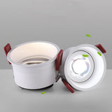 Angle Adjustable Deep Anti-Glare LED COB Recessed Downlight AC220V 12W 15W 20W Round White LED Ceiling Spot Light Pic Background