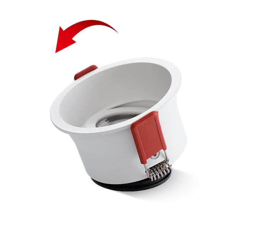 Angle Adjustable Deep Anti-Glare LED COB Recessed Downlight AC220V 12W 15W 20W Round White LED Ceiling Spot Light Pic Background