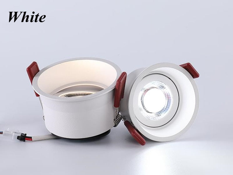 Angle Adjustable Deep Anti-Glare LED COB Recessed Downlight AC220V 12W 15W 20W Round White LED Ceiling Spot Light Pic Background