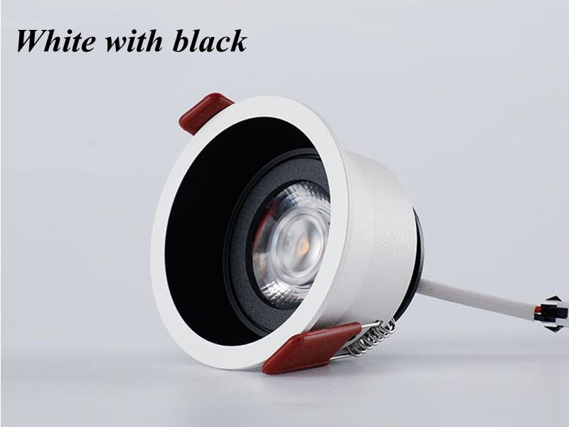 Angle Adjustable Deep Anti-Glare LED COB Recessed Downlight AC220V 12W 15W 20W Round White LED Ceiling Spot Light Pic Background