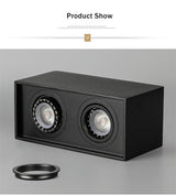 DBF Square Surface Mounted LED Downlight with Replaceable GU10 LED Bulb 5W 7W 10W 14W LED Ceiling Spot Light AC85V-265V Indoor