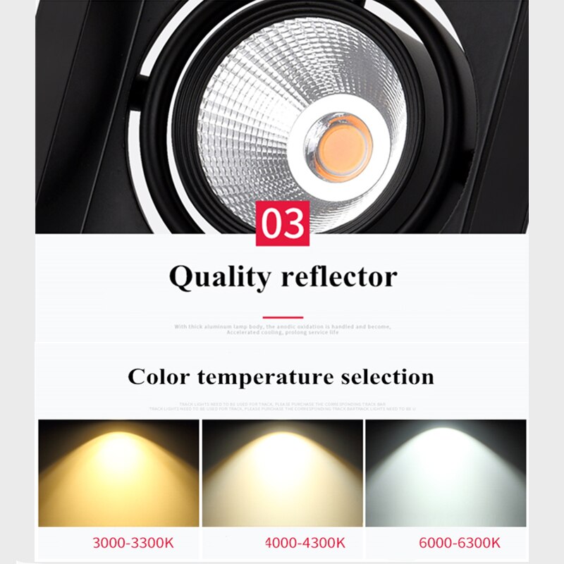 PCS Super Bright Recessed Square Dimmable LED Downlight COB 10w 15W Led Spot Light Decoration LED Ceiling Lamp AC110V 220V