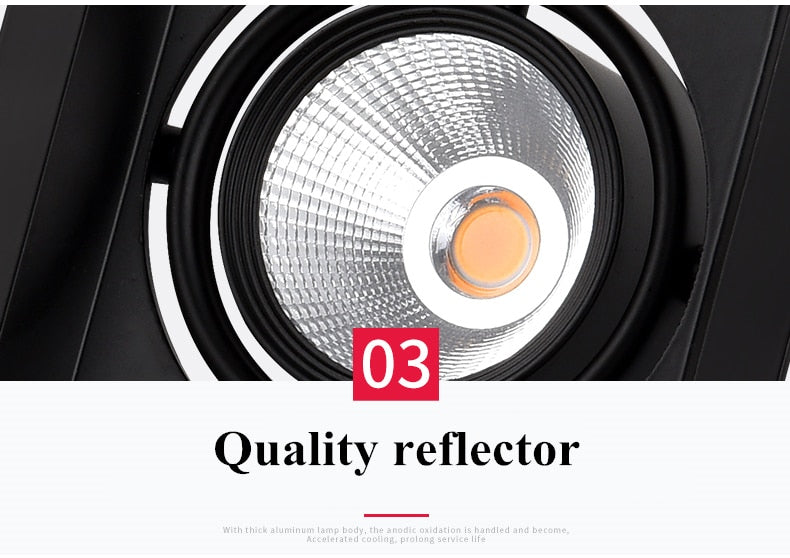 PCS Super Bright Recessed Square Dimmable LED Downlight COB 10w 15W Led Spot Light Decoration LED Ceiling Lamp AC110V 220V