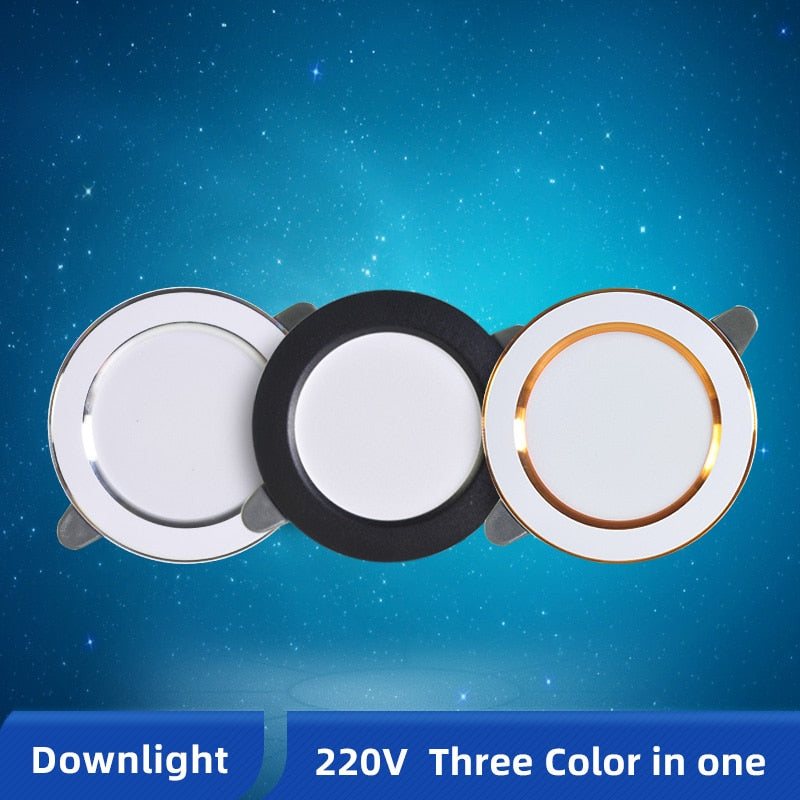 OK-B LED Downlight Ceiling 5w 10w 15w Silver White Led Lamp Recessed 110~220v LED Down Light Indoor Lighting Aluminum Spot Light