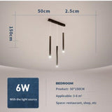 New LED Chandelier Lighting Modern for Staircase Living Room Dining Industrial Pendant Lamp Loft Villa Black Long Downlight