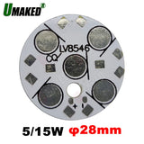 led aluminum plate board for high power beads, 5w 15W 28mm LED pcb board for bulb light downlight etc