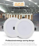 LED Downlight AC DC 12V 24V 36V Recessed Round LED Ceiling Lamp 3W 6W 9W 12W 15W 18W 36W Spot Lighting For Low Voltages