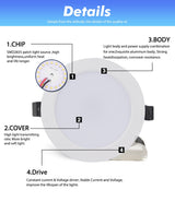 LED Downlight AC DC 12V 24V 36V Recessed Round LED Ceiling Lamp 3W 6W 9W 12W 15W 18W 36W Spot Lighting For Low Voltages