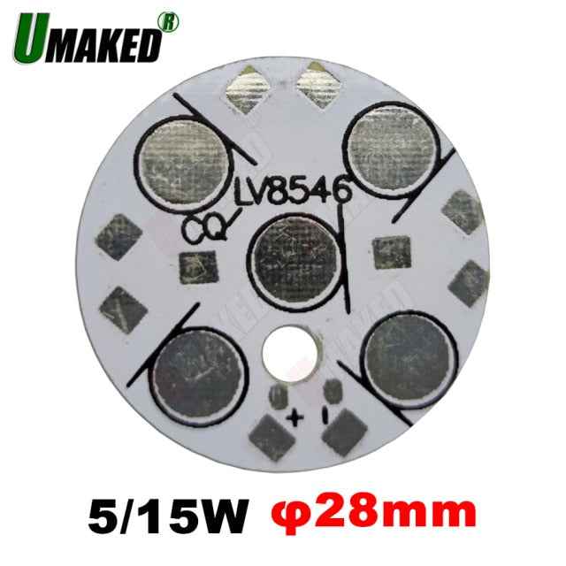 led aluminum plate board for high power beads, 5w 15W 28mm LED pcb board for bulb light downlight etc