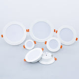 Led Downlight Lamp Ceiling Spot Light 6Pcs 3W 5W 7W 9W 12W 15W 18W SMD 220V Ultra Thin Recessed Downlight Slim Round Panel Light