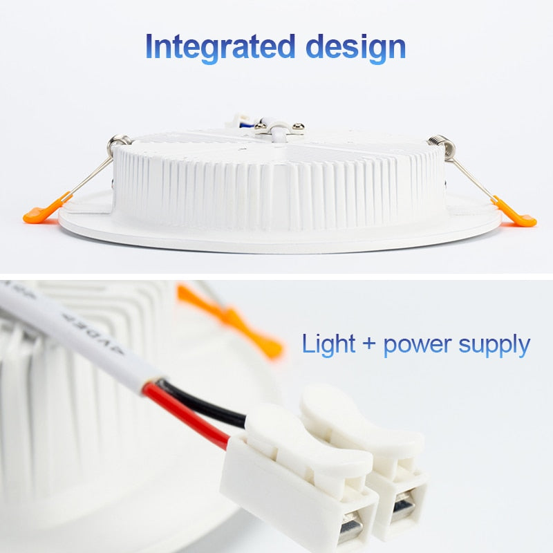 Led Downlight Lamp Ceiling Spot Light 6Pcs 3W 5W 7W 9W 12W 15W 18W SMD 220V Ultra Thin Recessed Downlight Slim Round Panel Light