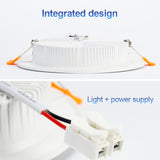 Led Downlight Lamp Ceiling Spot Light 6Pcs 3W 5W 7W 9W 12W 15W 18W SMD 220V Ultra Thin Recessed Downlight Slim Round Panel Light