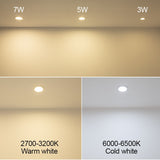 Led Downlight Lamp Ceiling Spot Light 6Pcs 3W 5W 7W 9W 12W 15W 18W SMD 220V Ultra Thin Recessed Downlight Slim Round Panel Light