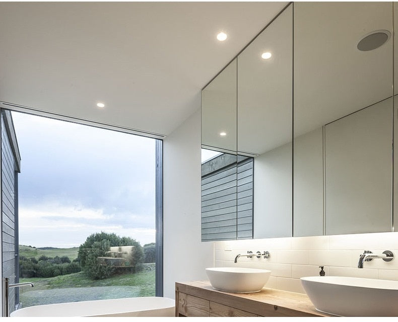 Led Downlight Lamp Ceiling Spot Light 6Pcs 3W 5W 7W 9W 12W 15W 18W SMD 220V Ultra Thin Recessed Downlight Slim Round Panel Light