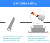 Led Downlight Lamp Ceiling Spot Light 6Pcs 3W 5W 7W 9W 12W 15W 18W SMD 220V Ultra Thin Recessed Downlight Slim Round Panel Light