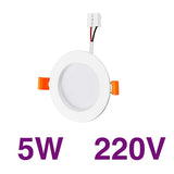 Led Downlight Lamp Ceiling Spot Light 6Pcs 3W 5W 7W 9W 12W 15W 18W SMD 220V Ultra Thin Recessed Downlight Slim Round Panel Light