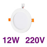 Led Downlight Lamp Ceiling Spot Light 6Pcs 3W 5W 7W 9W 12W 15W 18W SMD 220V Ultra Thin Recessed Downlight Slim Round Panel Light