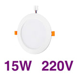 Led Downlight Lamp Ceiling Spot Light 6Pcs 3W 5W 7W 9W 12W 15W 18W SMD 220V Ultra Thin Recessed Downlight Slim Round Panel Light