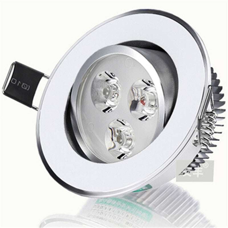 Silver Dimmable Recessed Anti Glare LED Downlights 3W/6W/10W/14W/18W/24W COB Ceiling Spot Lights AC85~265V Background Lamps